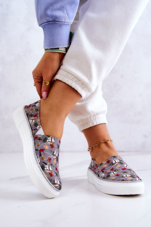 Sportbačiai Slip On Memory Foam Big Star JJ276015 pilkos spalvos