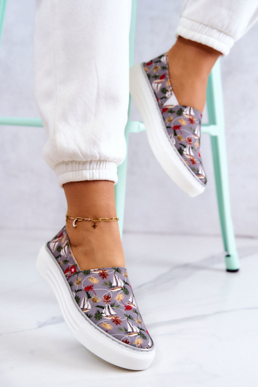 Sportbačiai Slip On Memory Foam Big Star JJ276015 pilkos spalvos