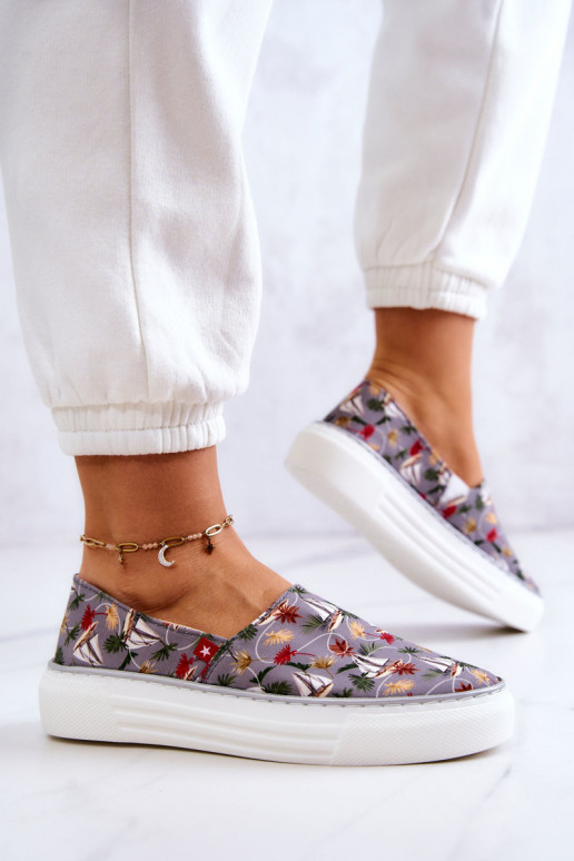 Sportbačiai Slip On Memory Foam Big Star JJ276015 pilkos spalvos