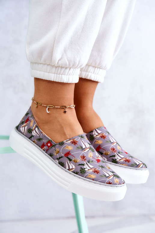 Sportbačiai Slip On Memory Foam Big Star JJ276015 pilkos spalvos