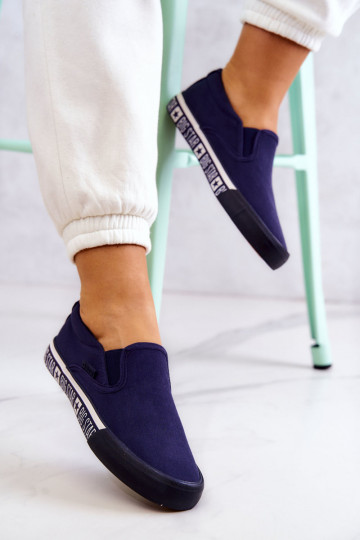 Sportbačiai Slip-on Big Star HH274011 tamsiai mėlynos spalvos