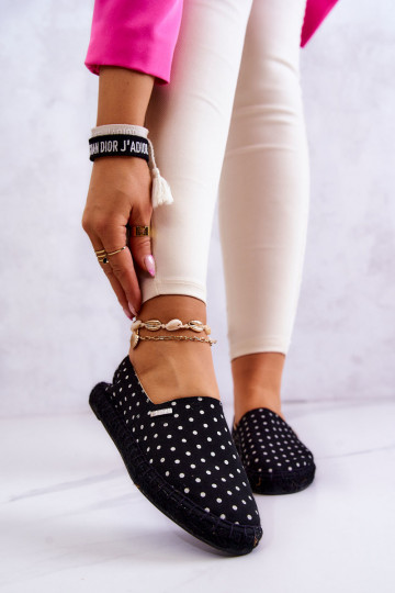 espadrilės su taškeliais Big Star JJ274867 juodos spalvos