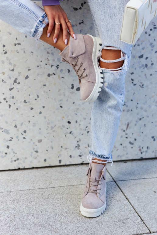 Aulinukai iš zomšos    batai su dirželiais Dalles Aulinukai iš zomšos    batai su dirželiais Dalles