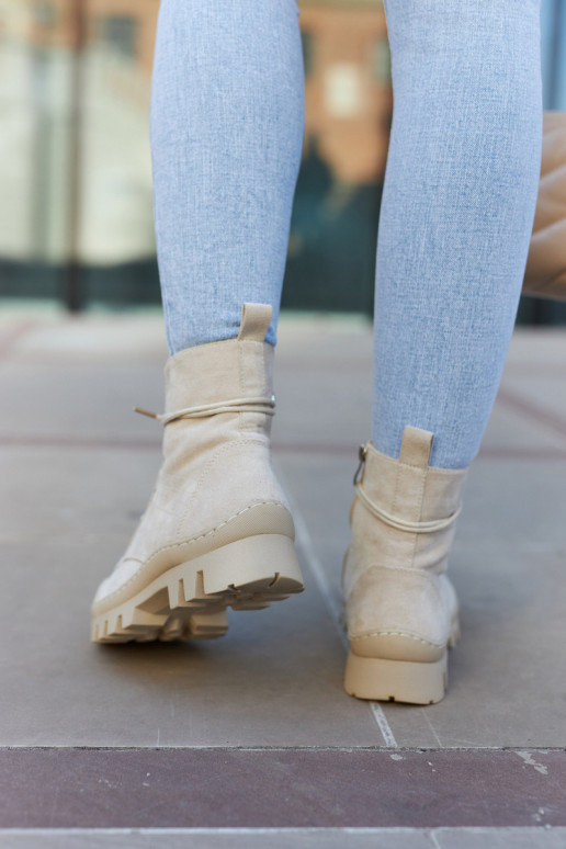 Aulinukai iš zomšos  batai pilkos spalvos Layden Aulinukai iš zomšos  batai pilkos spalvos Layden