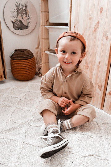 Vaikiški laisvalaikio batai su auliuku chaki spalvos Filemon 2