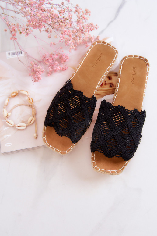 Lengvos Šlepetės juodos spalvos Polly Lengvos Šlepetės juodos spalvos Polly