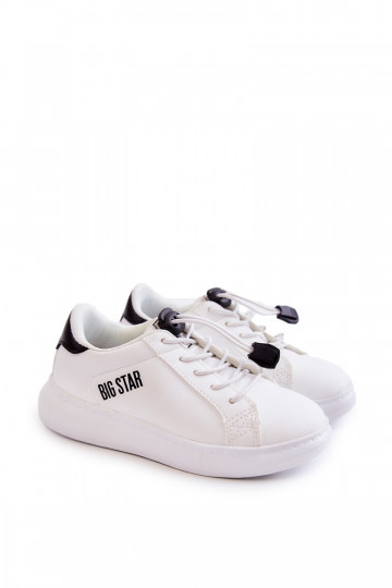Vaikiški sportbačiai Big Star JJ374069 Baltos-juodos spalvos 2