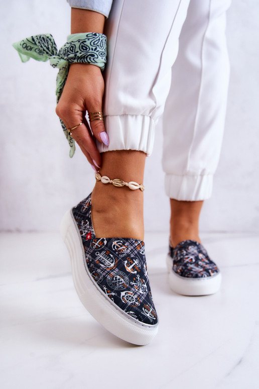 Sportbačiai Slip On Memory Foam Big Star JJ276012 juodos spalvos Sportbačiai Slip On Memory Foam Big Star JJ276012 juodos spalvos