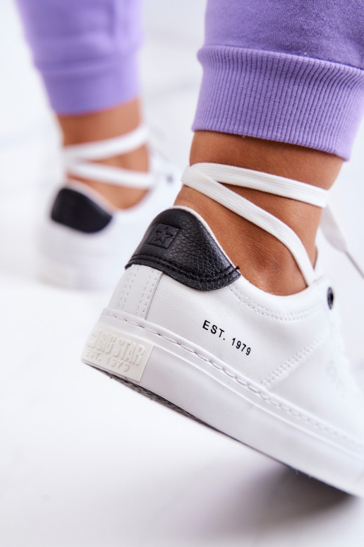 Sportbačiai Big Star JJ274211 Baltos-juodos spalvos