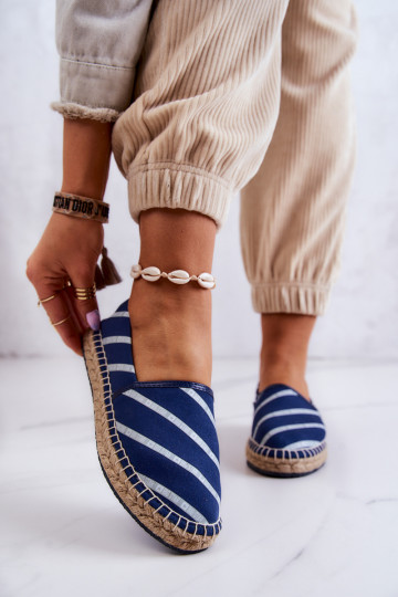 Klasikinio modelio espadrilės Big Star JJ274960 tamsiai mėlynos spalvos 2