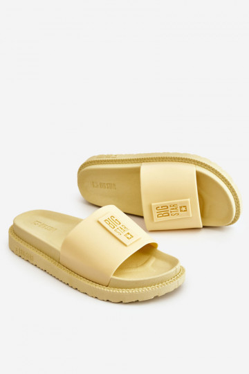 Šlepetės Big Star JJ274A305 geltonos spalvos