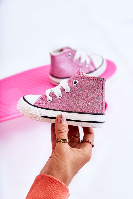 Vakiški sportbačiai su auliuku rožinės spalvos Catrina Vakiški sportbačiai su auliuku rožinės spalvos Catrina