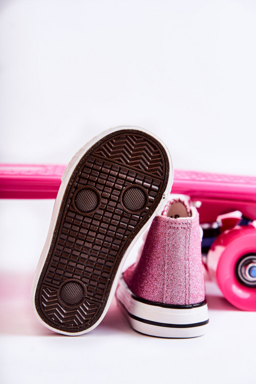 Vakiški sportbačiai su auliuku rožinės spalvos Catrina Vakiški sportbačiai su auliuku rožinės spalvos Catrina