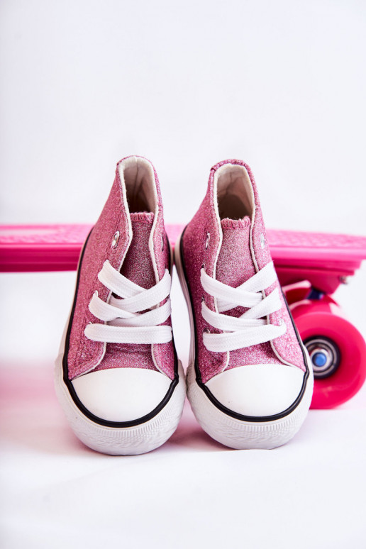 Vakiški sportbačiai su auliuku rožinės spalvos Catrina Vakiški sportbačiai su auliuku rožinės spalvos Catrina