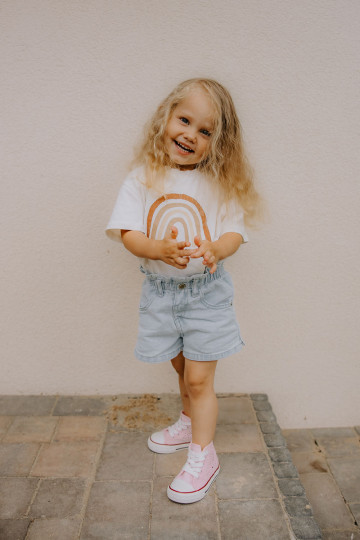 Vaikiški laisvalaikio batai su auliuku rožinės spalvos Mona 2