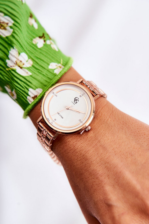 Moteriškas laikrodis GG Luxe rausvo aukso spalvos