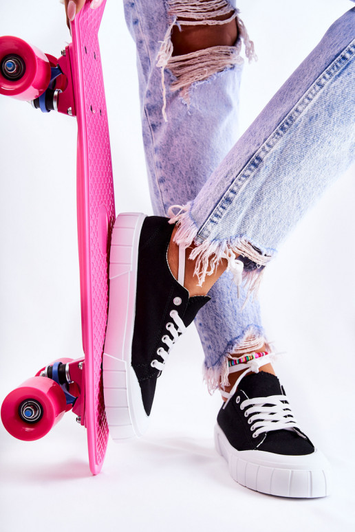 Moteriški batai su platforma juodos spalvos Comes Moteriški batai su platforma juodos spalvos Comes