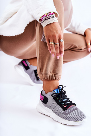 Įsispiriamo modelio Sneakers modelio batai pilkos spalvos Klayra 2