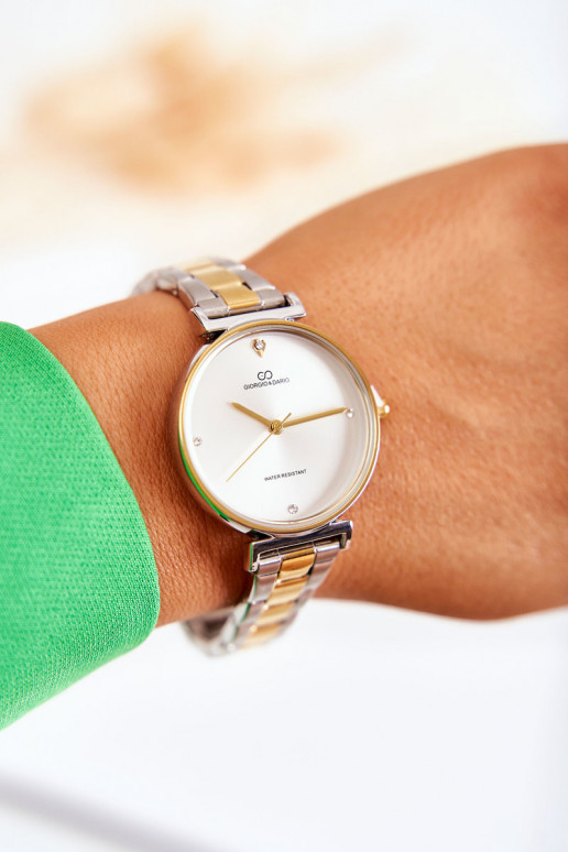 Moteriškas vandeniui atsparus laikrodis  Giorgio & Dario aukso-sidabro spalvos