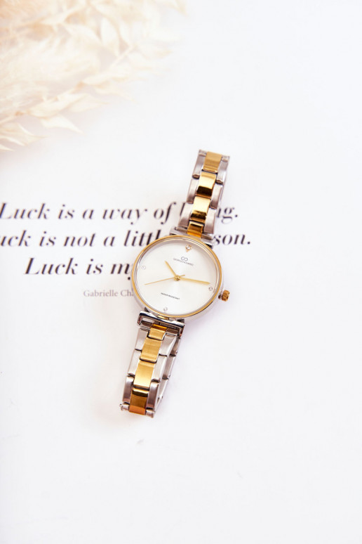 Moteriškas vandeniui atsparus laikrodis  Giorgio & Dario aukso-sidabro spalvos