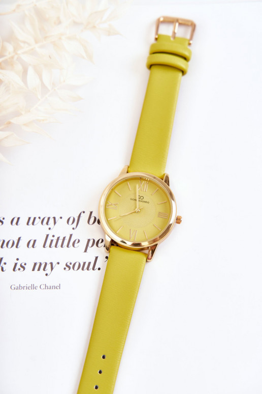 Moteriškas laikrodis su odiniu dirželiu  Giorgio&Dario