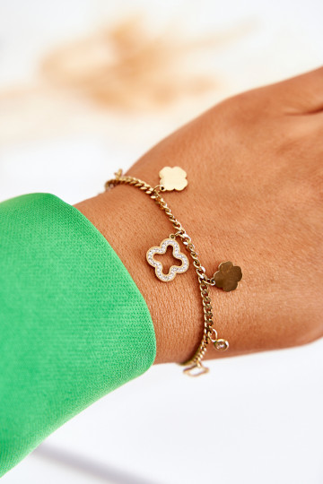 Apyrankė su gražiomis detalėmis aukso spalvos 2