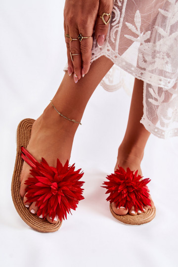 Šlepetės   raudonos spalvos Eviana 2