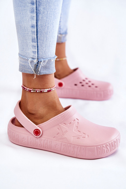 Lengvos šlepetės  Big Star II275008 rožinės spalvos Lengvos šlepetės  Big Star II275008 rožinės spalvos