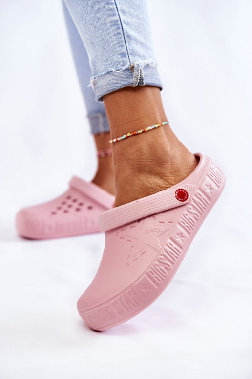 Lengvos šlepetės  Big Star II275008 rožinės spalvos Lengvos šlepetės  Big Star II275008 rožinės spalvos