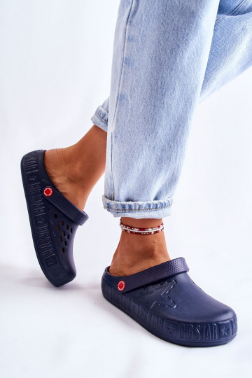 Lengvos šlepetės  Big Star II275002 tamsiai mėlynos spalvos