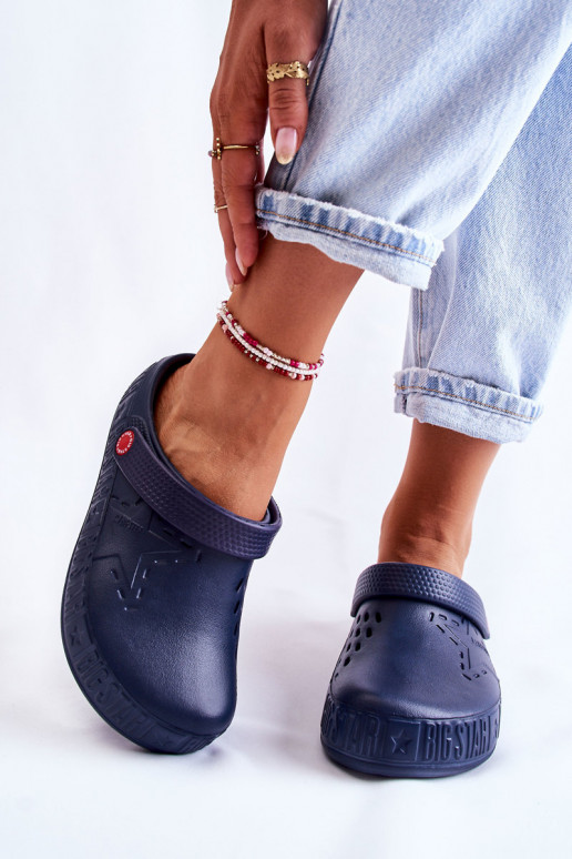 Lengvos šlepetės  Big Star II275002 tamsiai mėlynos spalvos