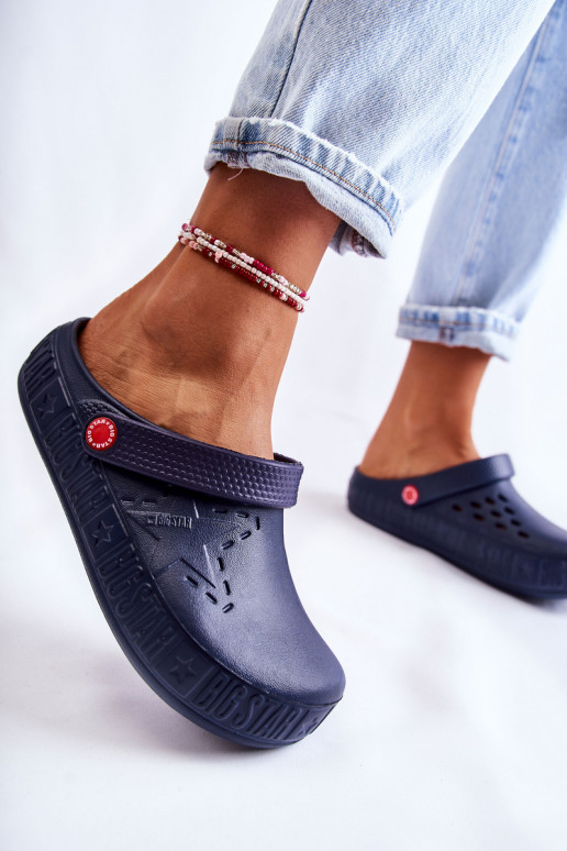 Lengvos šlepetės  Big Star II275002 tamsiai mėlynos spalvos