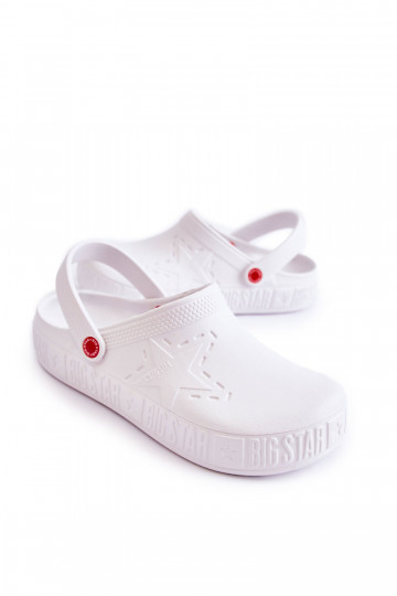 Lengvos šlepetės  Big Star II175003 baltos spalvos