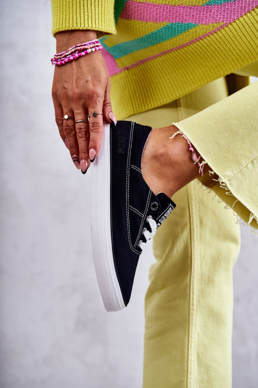 Medžiaginiai sportbačiai i Big Star KK274019 juodos spalvos Medžiaginiai sportbačiai i Big Star KK274019 juodos spalvos