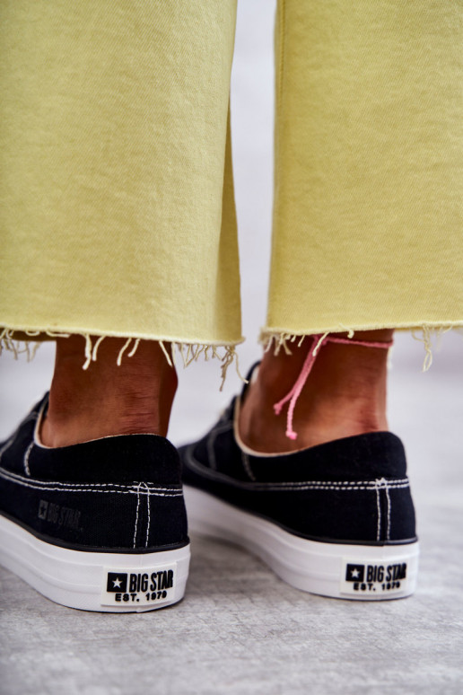 Medžiaginiai sportbačiai i Big Star KK274019 juodos spalvos Medžiaginiai sportbačiai i Big Star KK274019 juodos spalvos