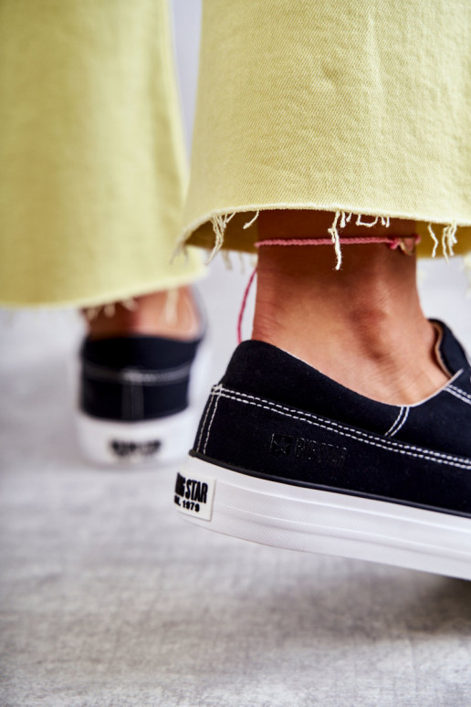 Medžiaginiai sportbačiai i Big Star KK274019 juodos spalvos Medžiaginiai sportbačiai i Big Star KK274019 juodos spalvos