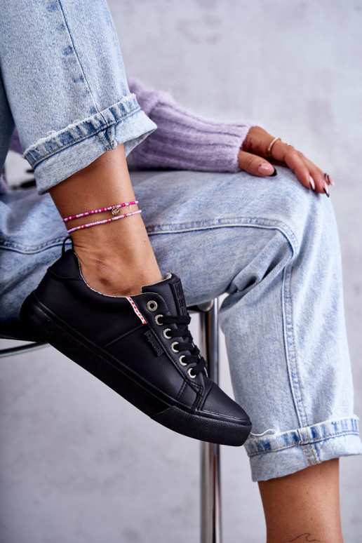 Moteriški laisvalaikio batai Big Star KK274006 juodos spalvos Moteriški laisvalaikio batai Big Star KK274006 juodos spalvos