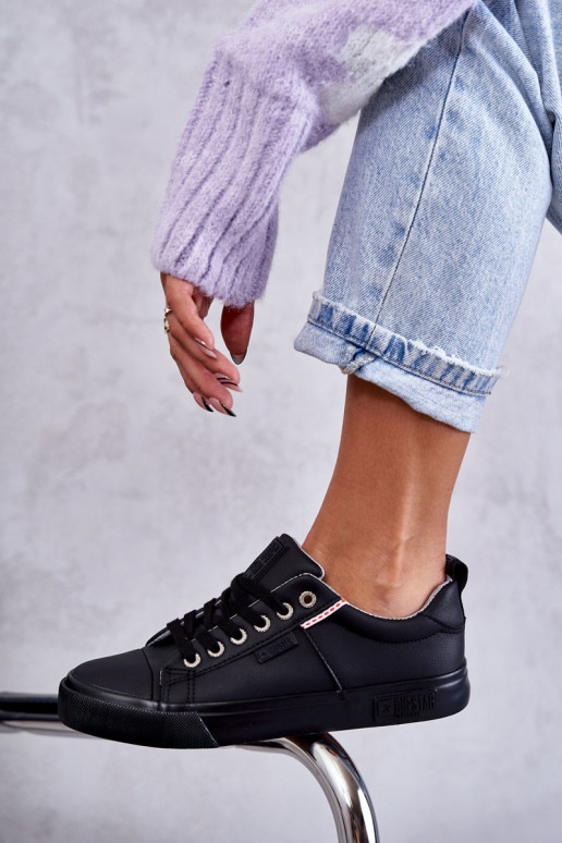 Moteriški laisvalaikio batai Big Star KK274006 juodos spalvos Moteriški laisvalaikio batai Big Star KK274006 juodos spalvos