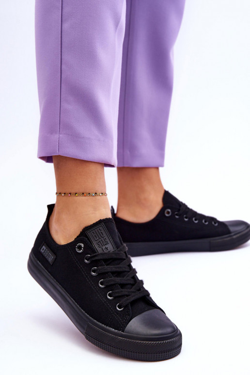 Medžiaginiai laisvalaikio batai Big Star KK274009 juodos spalvos Medžiaginiai laisvalaikio batai Big Star KK274009 juodos spalvos