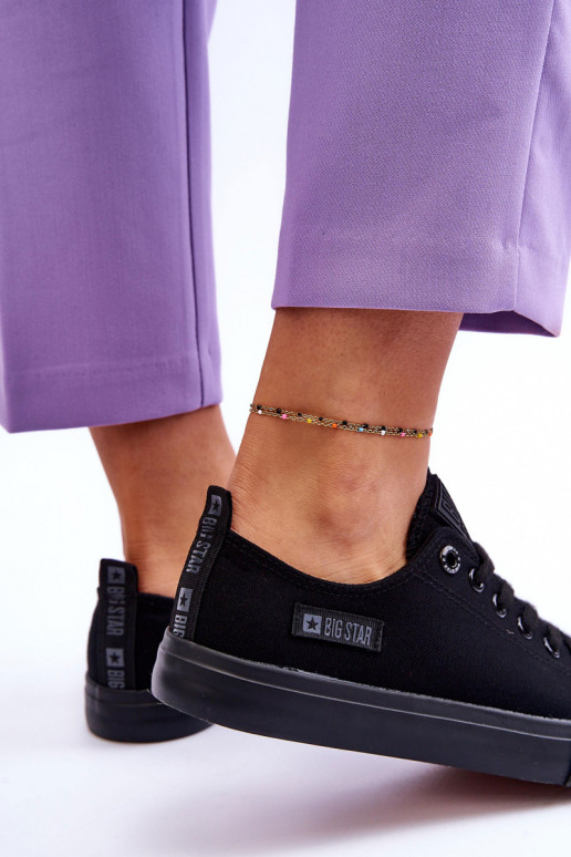 Medžiaginiai laisvalaikio batai Big Star KK274009 juodos spalvos Medžiaginiai laisvalaikio batai Big Star KK274009 juodos spalvos