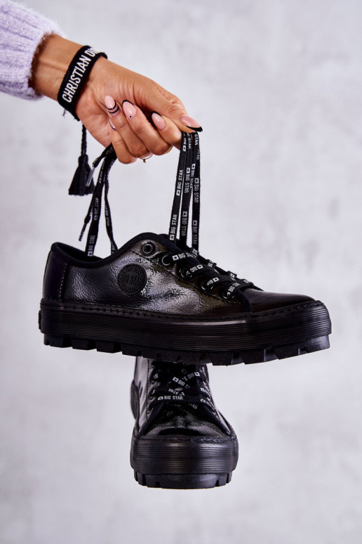 su lako efektu laisvalaikio batai Big Star KK274044 juodos spalvos su lako efektu laisvalaikio batai Big Star KK274044 juodos spalvos