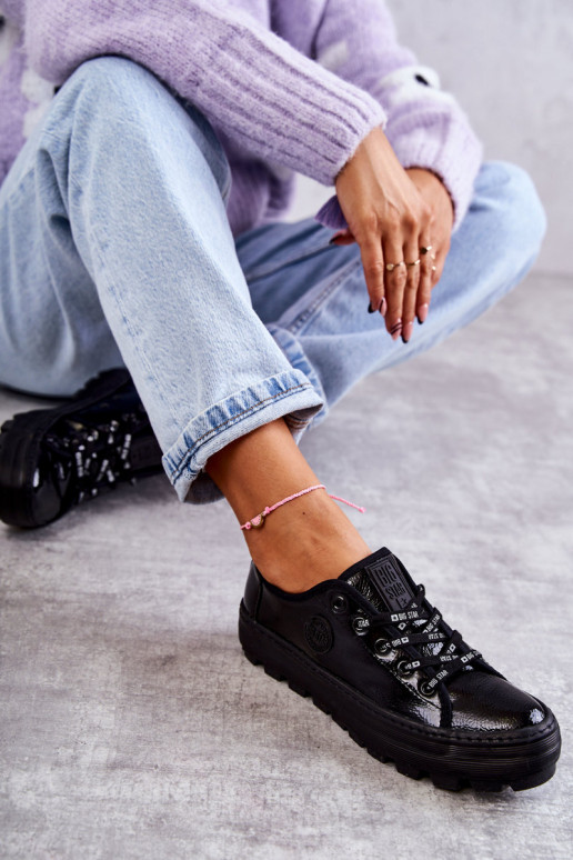 su lako efektu laisvalaikio batai Big Star KK274044 juodos spalvos su lako efektu laisvalaikio batai Big Star KK274044 juodos spalvos