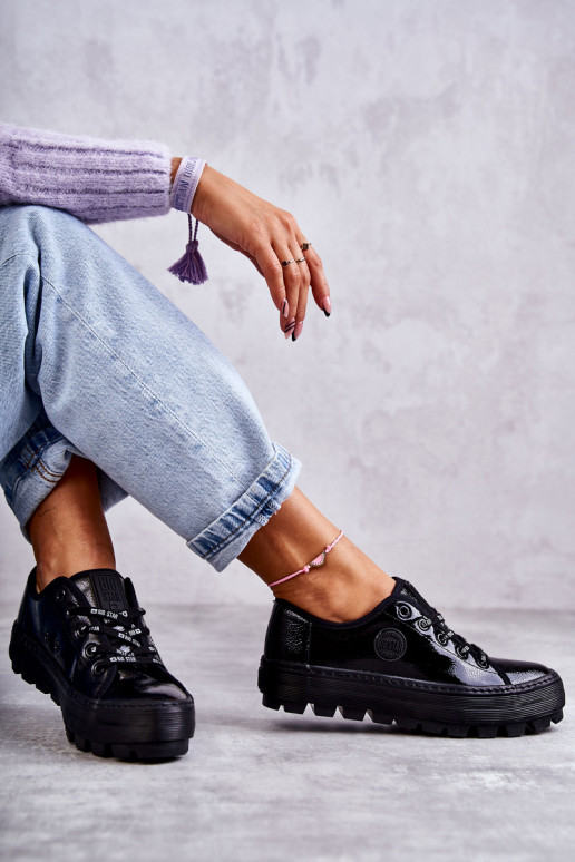 su lako efektu laisvalaikio batai Big Star KK274044 juodos spalvos su lako efektu laisvalaikio batai Big Star KK274044 juodos spalvos