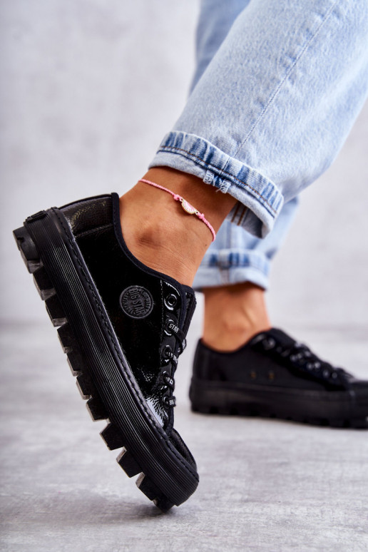 su lako efektu laisvalaikio batai Big Star KK274044 juodos spalvos su lako efektu laisvalaikio batai Big Star KK274044 juodos spalvos