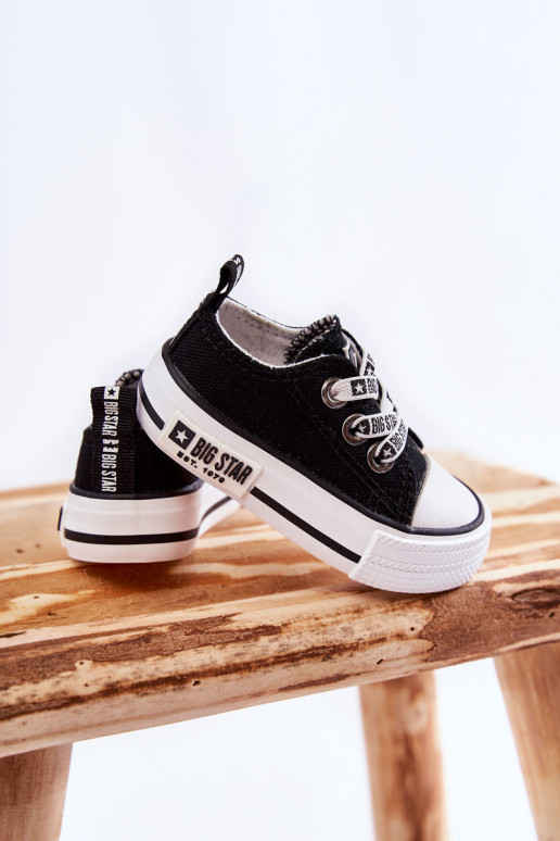 Vaikiški  laisvalaikio batai BIG STAR KK374049 Juodos ir-baltos spalvos