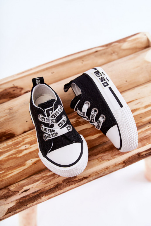 Vaikiški  laisvalaikio batai BIG STAR KK374049 Juodos ir-baltos spalvos