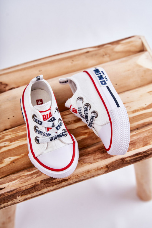 Vaikiški  laisvalaikio batai BIG STAR KK374048 baltos spalvos