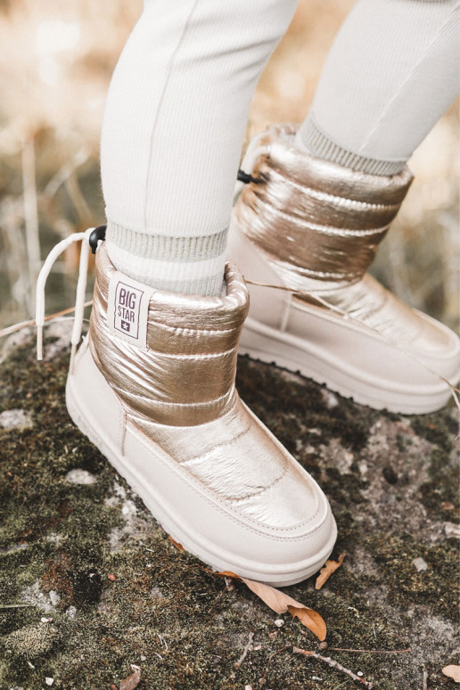 Vaikiški sniego batai Big Star KK374221 smėlio spalvos-aukso spalvos