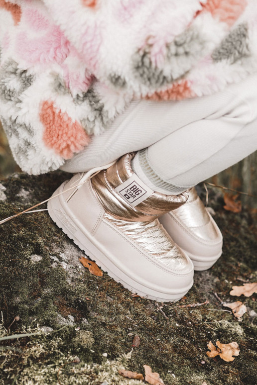 Vaikiški sniego batai Big Star KK374221 smėlio spalvos-aukso spalvos