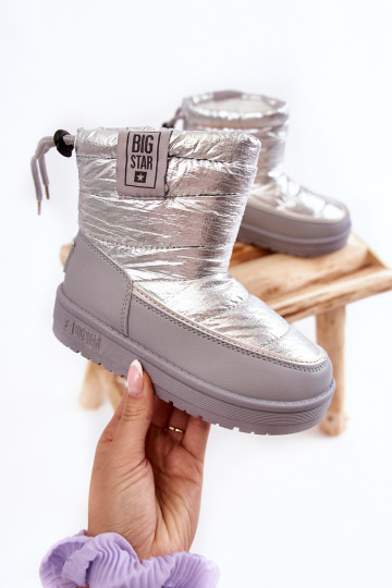 Vaikiški sniego batai Big Star KK374218 pilkos ir sidabro spalvos 2